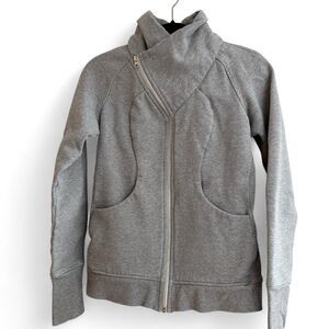 Lululemon Cozy Cuddle Up jacket size 6 heather grey